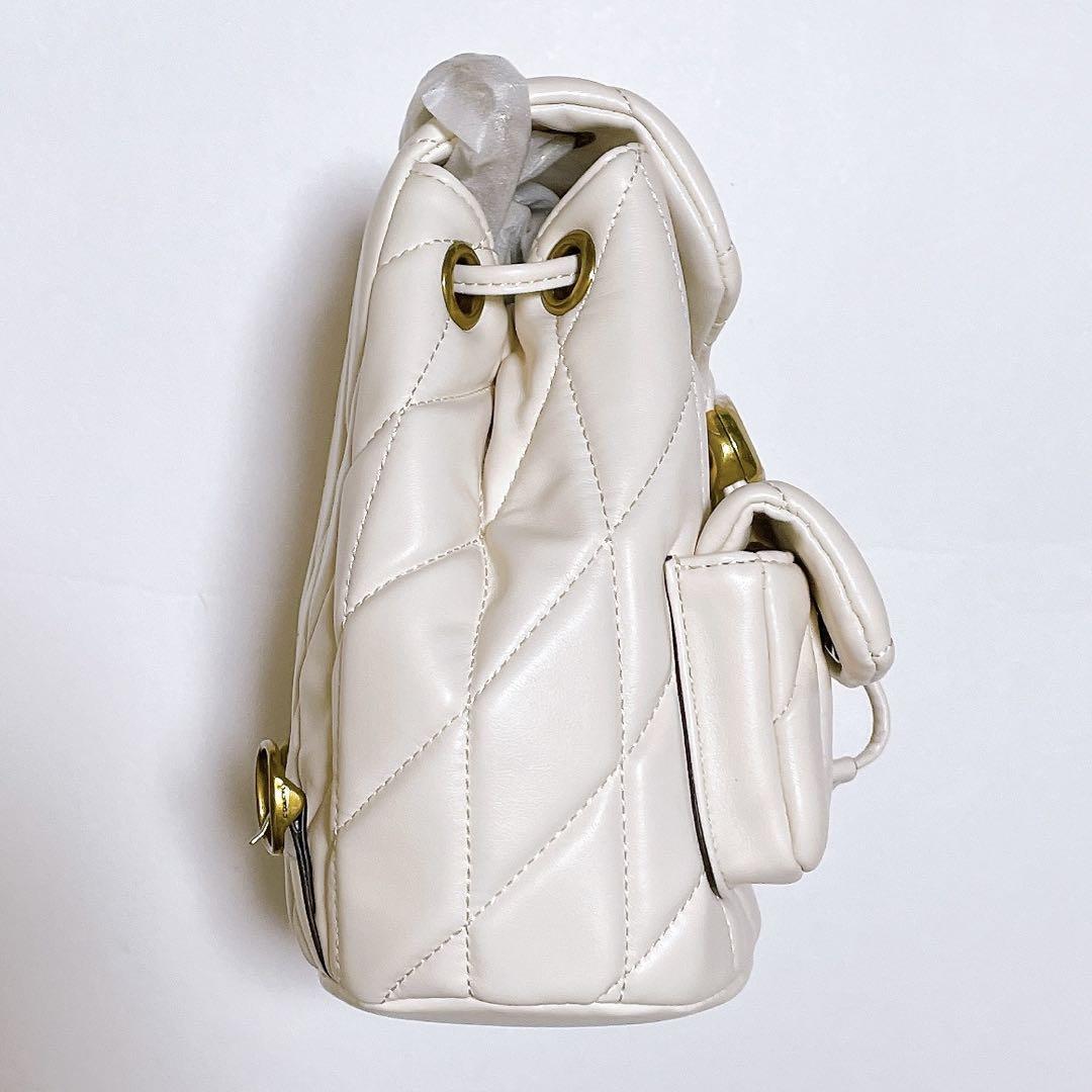 COACH タビー バックパック リュック キルティング 白