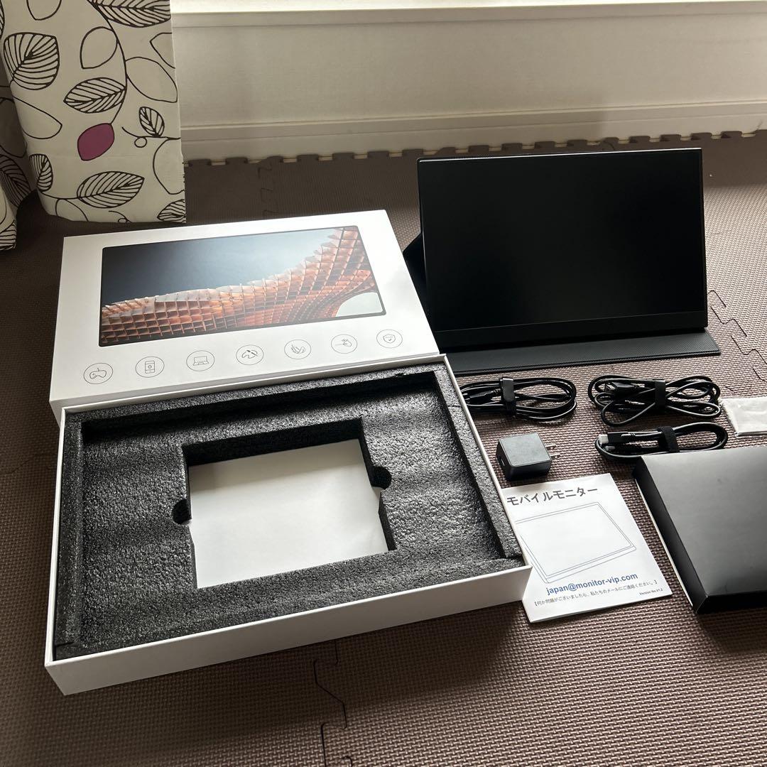 ポータブルモニター 15.6インチ フルHD 未使用に近い（1回だけ使用）