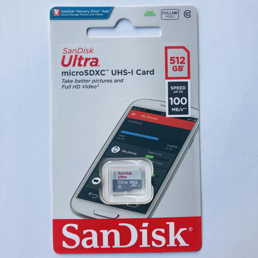 高速版 SanDisk switch利用可能 マイクロSDカード 512GB