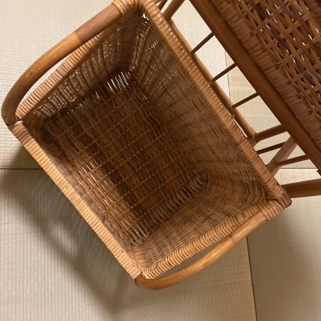 美品レトロ家具ラタン収納　　最終値下げ
