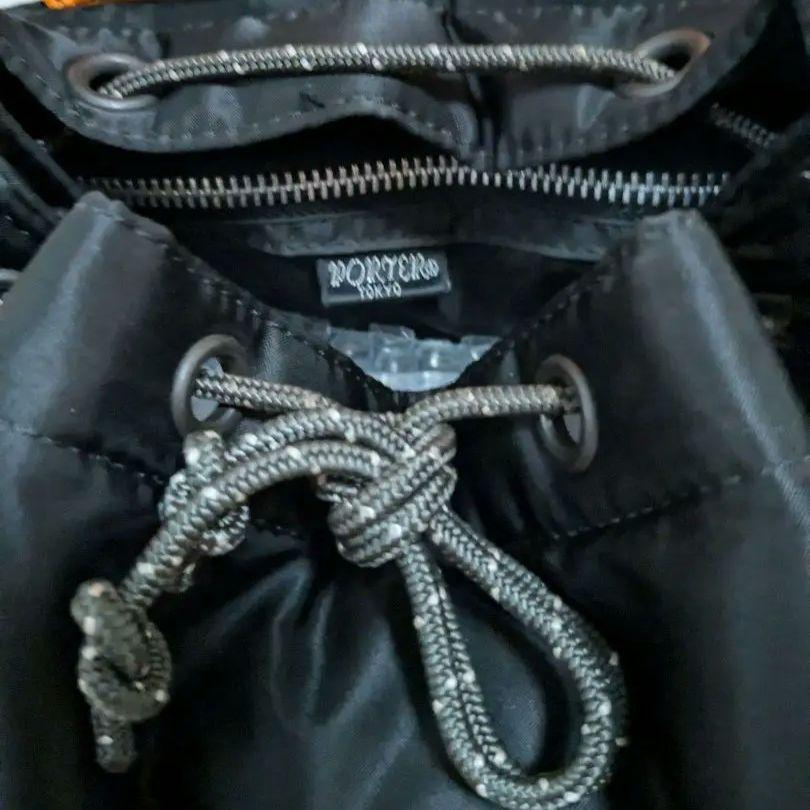 【美品】PORTER タンカー 廃盤品 リュック 黒×オレンジ 画像11