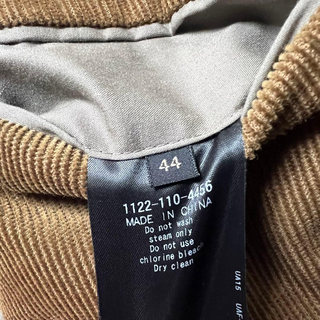 ユナイテッドアローズ　メンズ　セットアップ　スーツ　コーデュロイ　ブラウン　美品