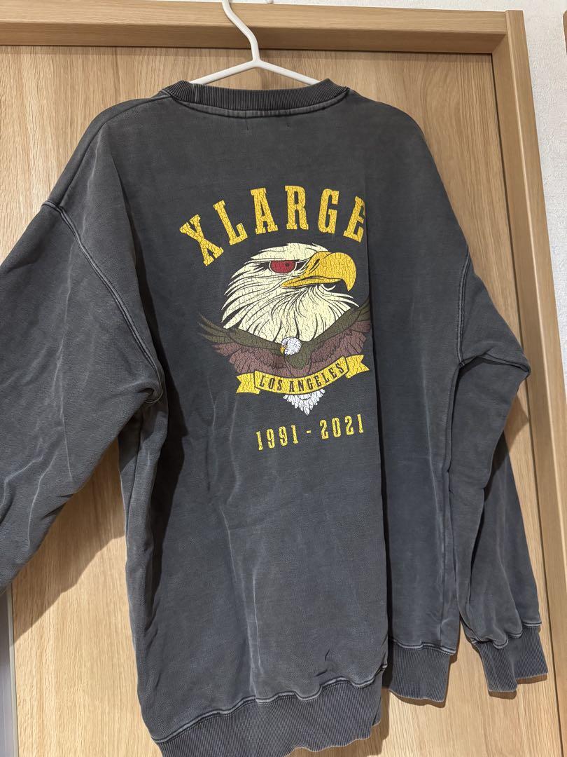 XLARGE スウェット トレーナー グレー - メルカリ