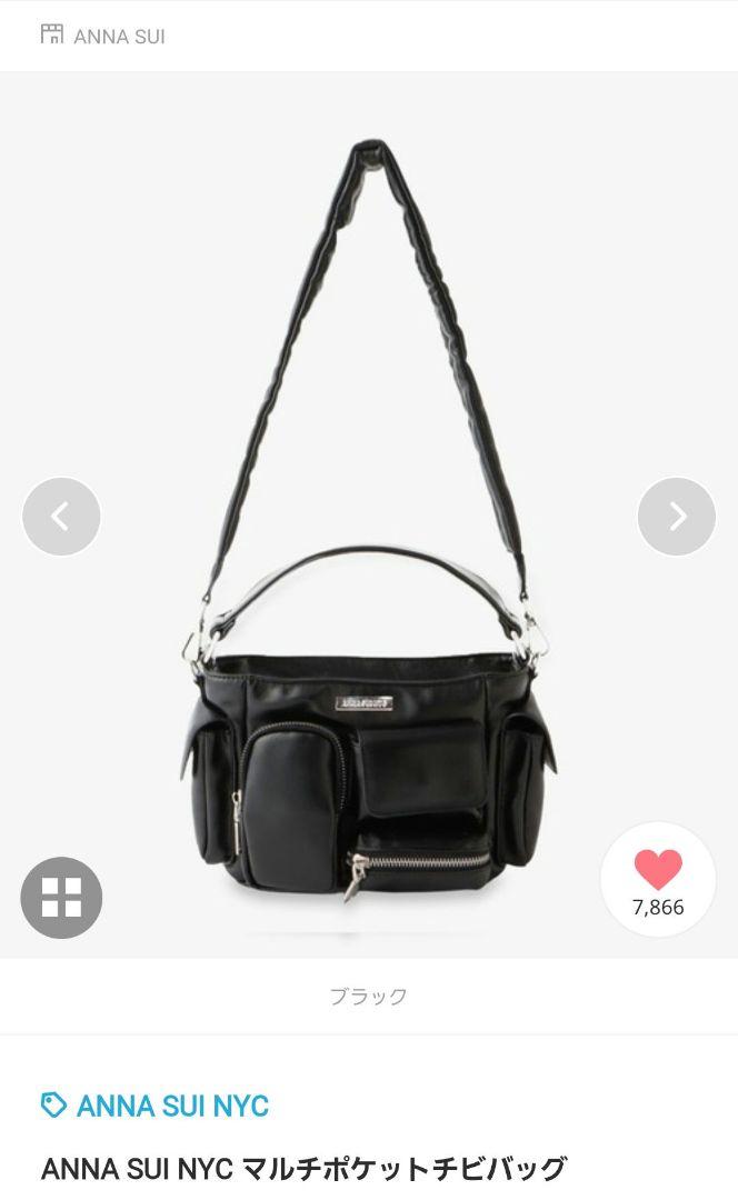 ANNA SUI NYC アナスイ マルチポケットチビバッグ ブラック