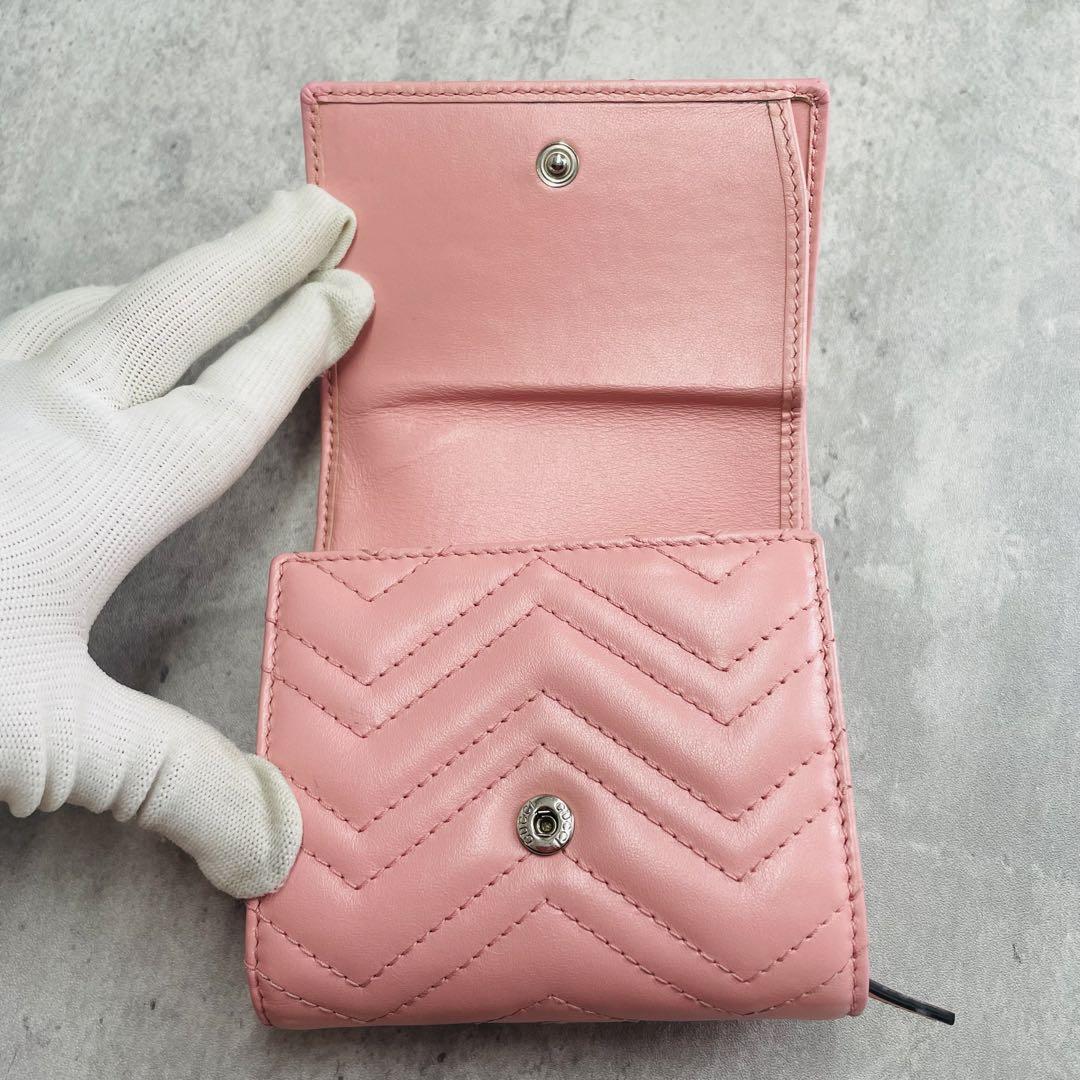 ✨希少✨美品✨ グッチ マーモント 二つ折り 財布 キルティング gg