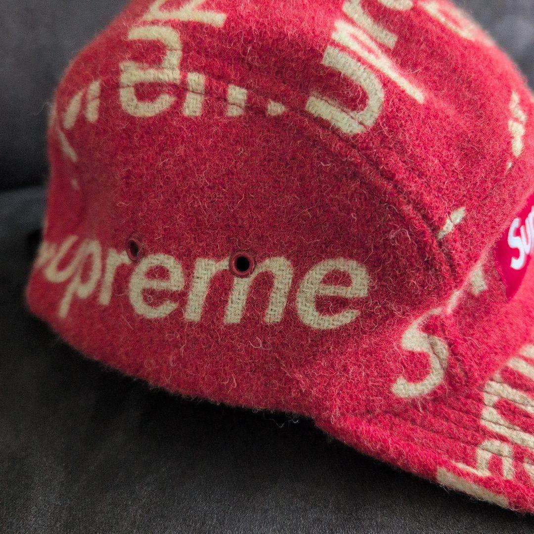 Supreme ウールキャップ レッド