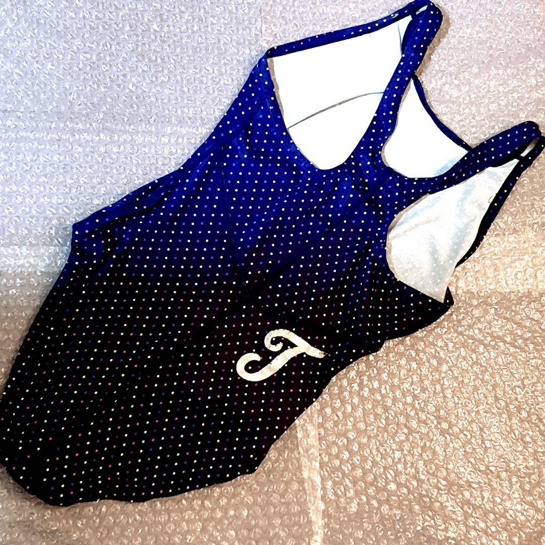Mizuno 競泳　水着 ネイビー ドット