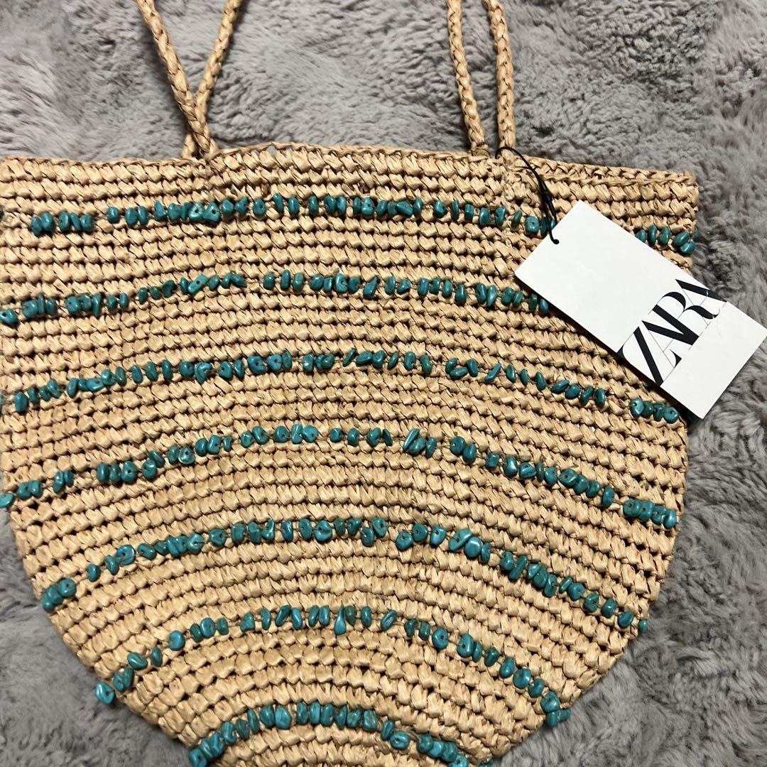 新品未使用 ZARA かごショルダーバッグ - メルカリ