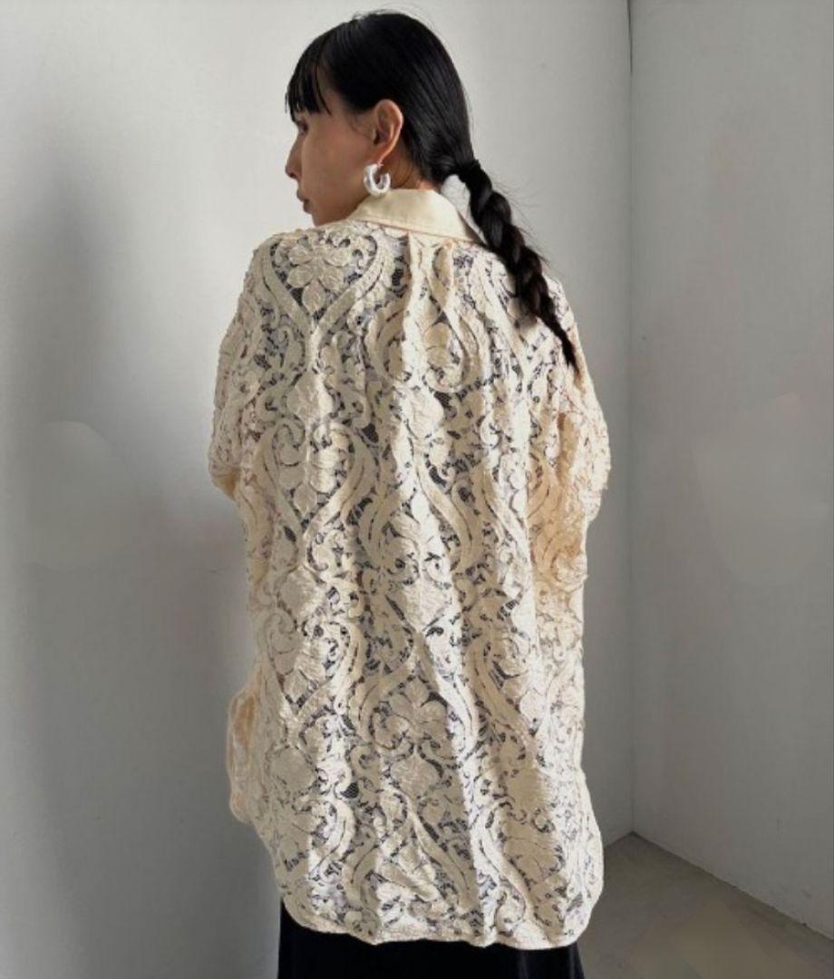 FAKE LEATHER EMBROIDERY SHIRT　アメリヴィンテージ