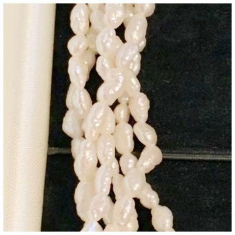 けます∕ 美品 お出掛けの際に 淡水真珠 6連ネックレス yNYkU-m21237777569 華やかで上品 パーティーや婚活 ☧られず