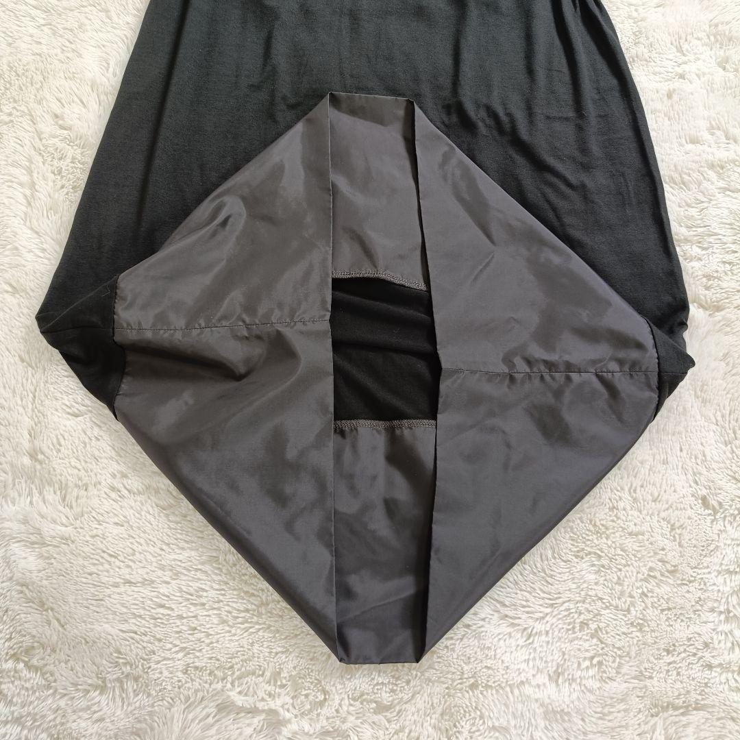 ノースリーブひざ丈ワンピース グレー ノースリーブひざ丈ワンピース グレー