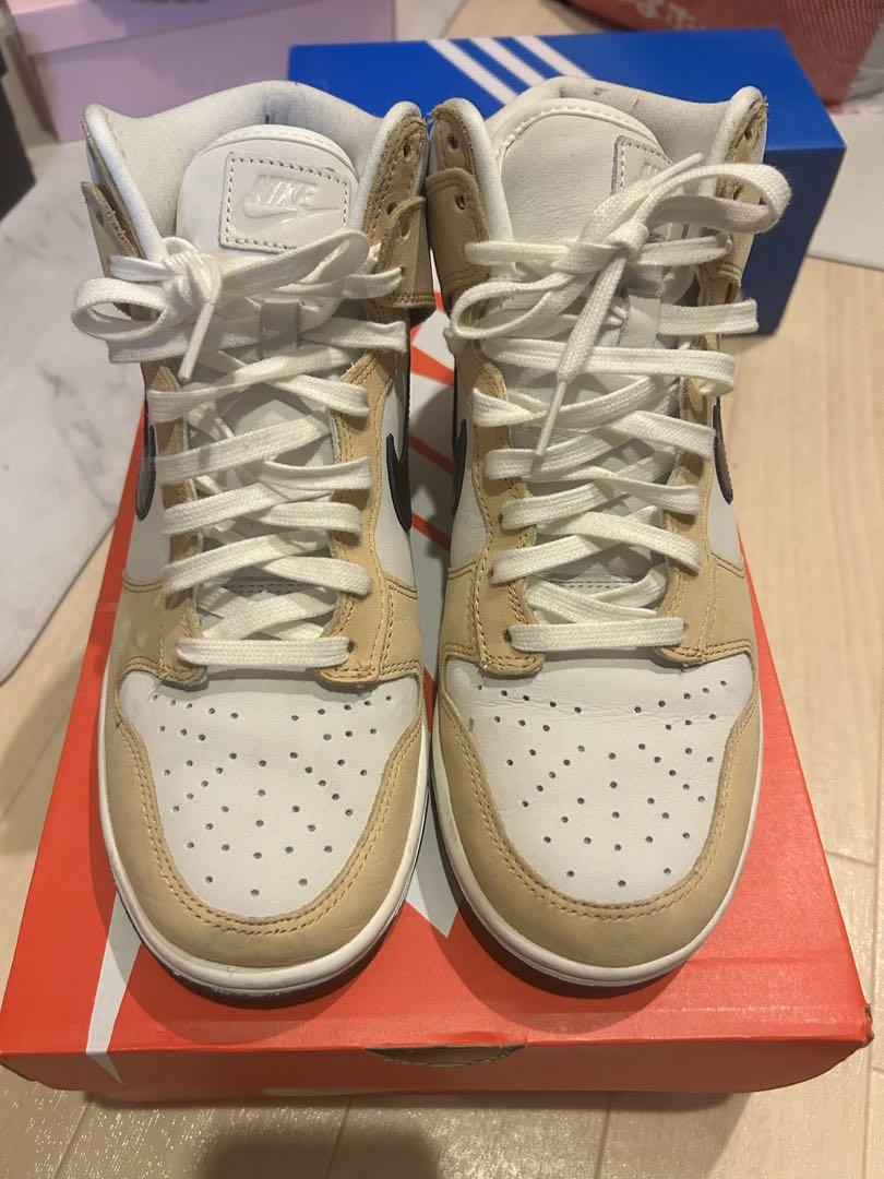 靴 Nike Dunk High PRM MF \"Sesame Obsidian\"