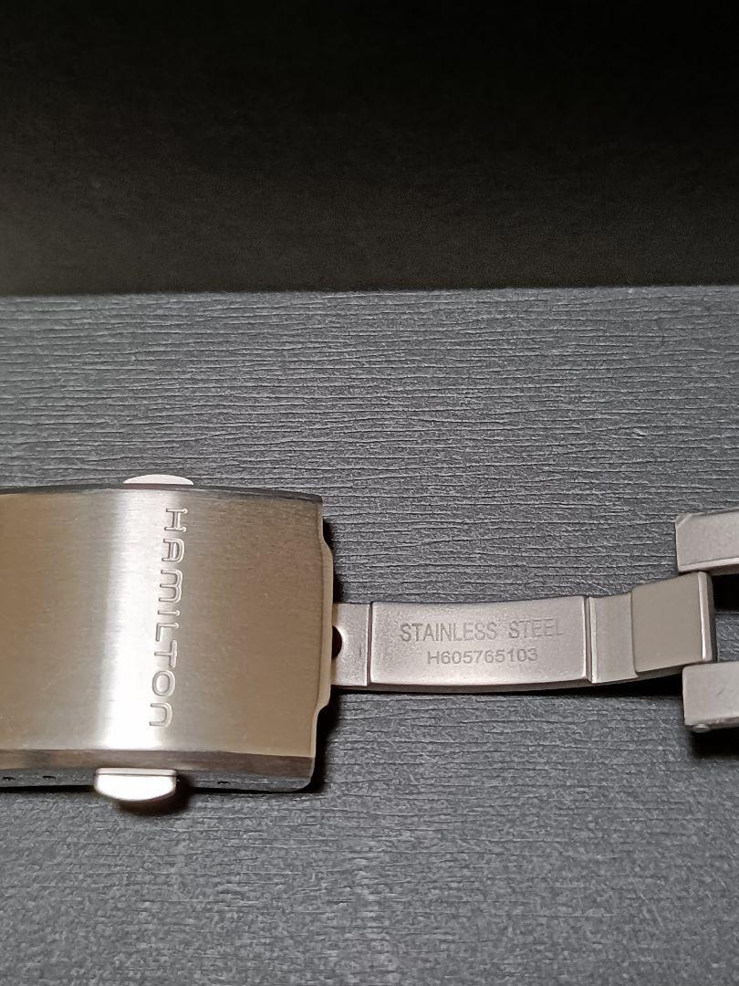 【新品未使用】HAMILTON 純正ステンレスベルト 22mm