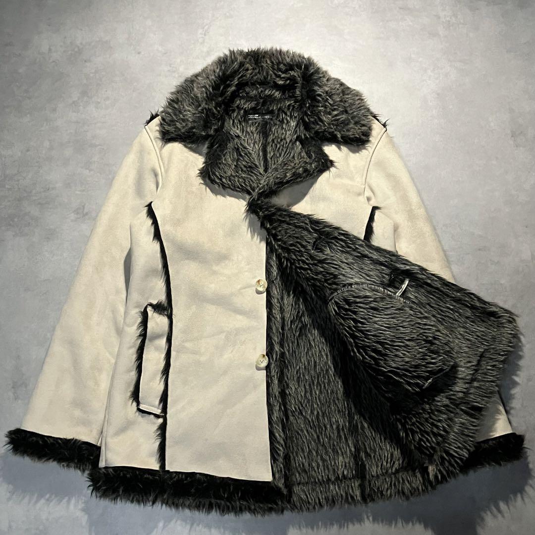 ジャケット・アウター y2k punk grunge velours fur jacket coat