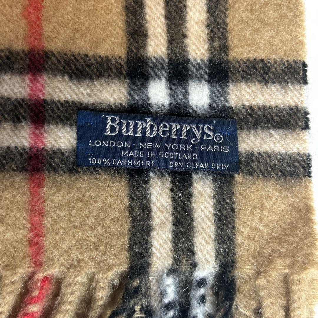 美品 Burberry カシミヤ100％ マフラー ストール ノバチェック