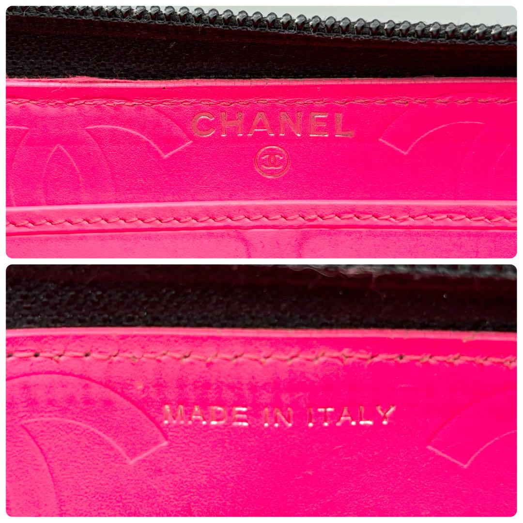 ✨人気モデル✨CHANEL 長財布　カンボン　ココマーク　マトラッセ　ブラック