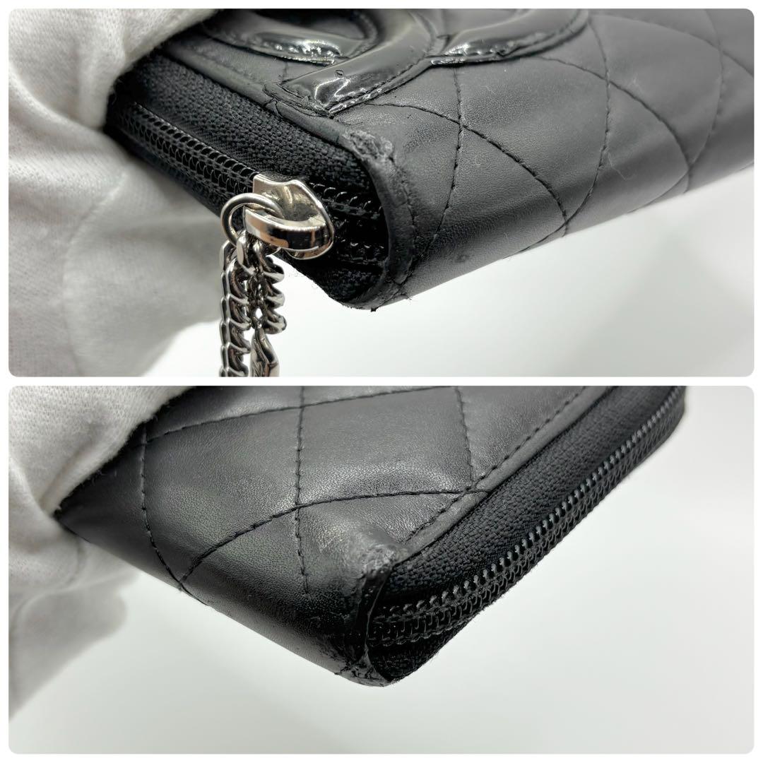 ✨人気モデル✨CHANEL 長財布　カンボン　ココマーク　マトラッセ　ブラック