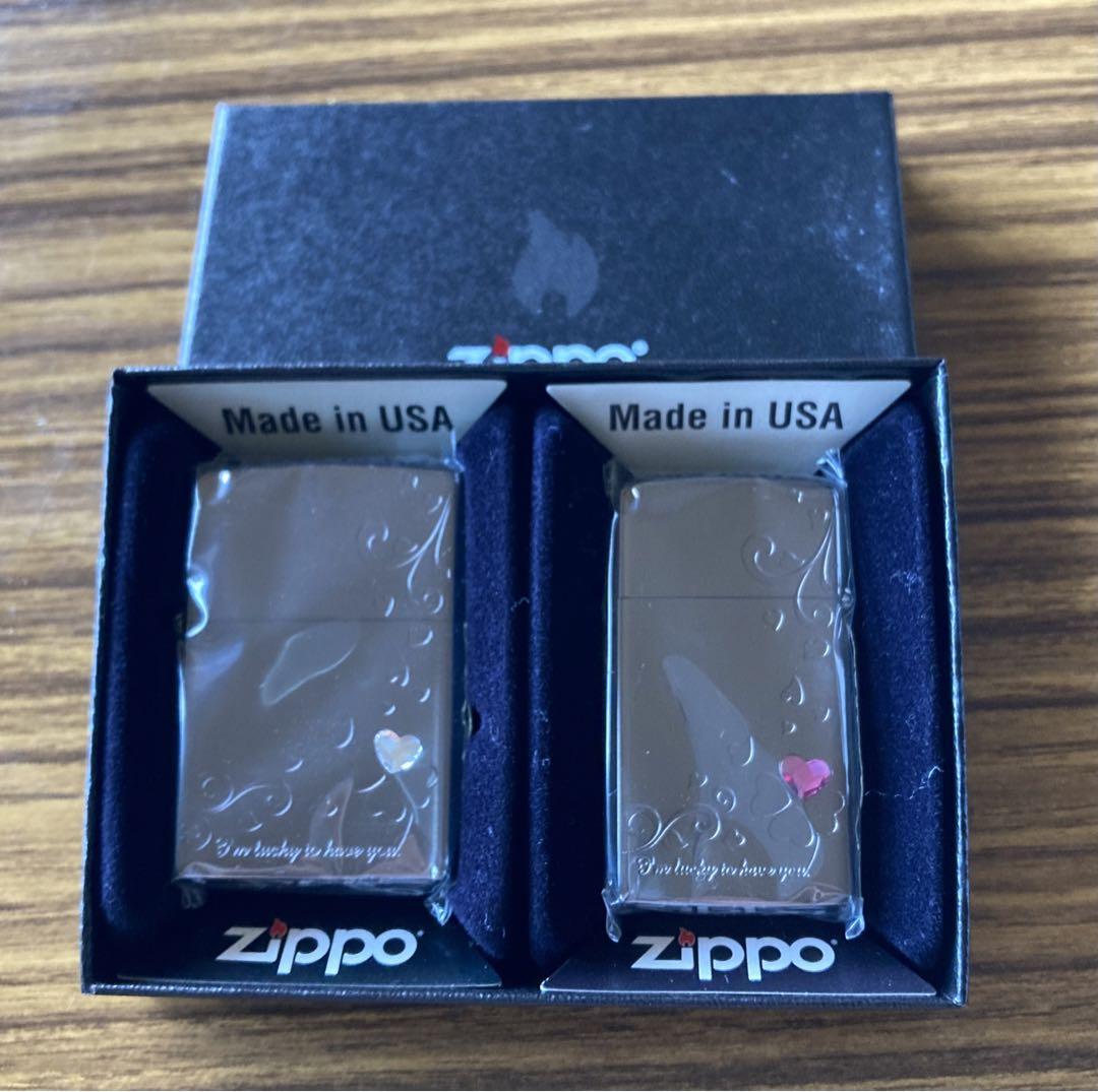 ペアZIPPO クローバーハート　CHP-BN