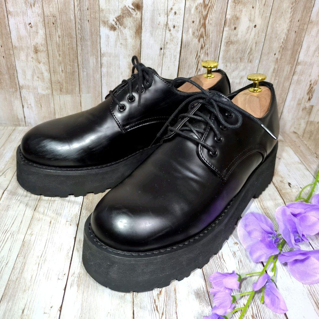 【Loose】ハイソールプレーントゥシューズ☆26~26.5cm☆厚底