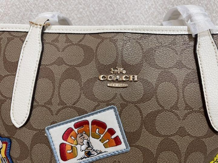 COACH コラボトートバッグ 新品未使用 PSscL-m21250031788 スヌーピー 爆買い安い