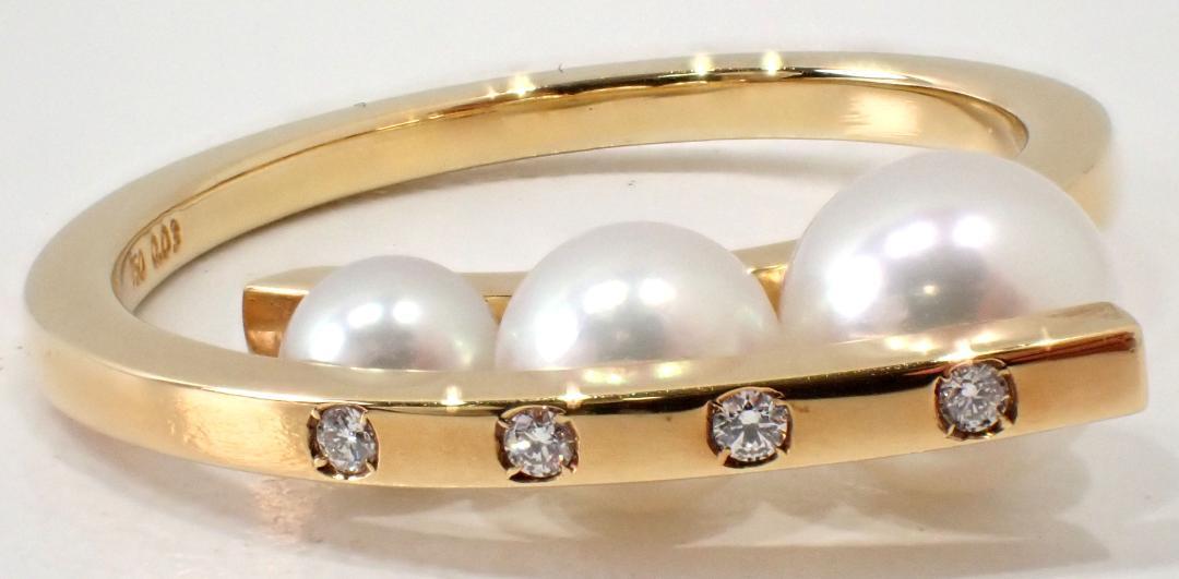 定価45万ほど TASAKI K18YG 18金 バランス ア ファイン リング