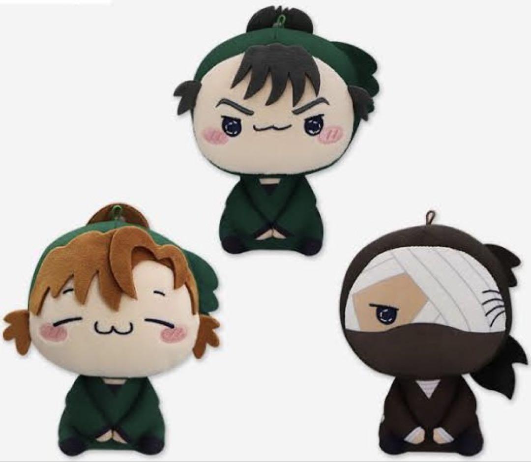 忍たま乱太郎 サンリオ キャラクターズ ぬいぐるみ 食満留三郎 善法寺伊作 2点 善法寺伊作 食満留三郎 雑渡昆奈門 忍たま乱太郎 もちぴこ
