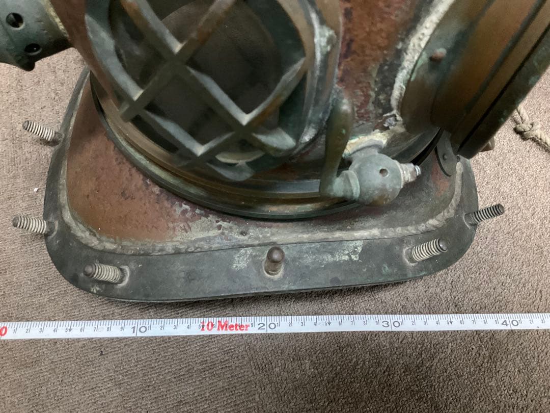 【希少実物】東亜潜水機製 銅製潜水ヘルメット(後期型・赤銅色仕上げ) 【希少実物】東亜潜水機製 銅製潜水ヘルメット(後期型・赤銅色仕上げ)