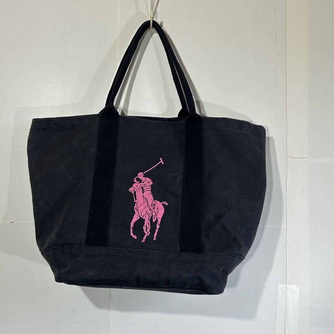 新作Ralph Lauren ピンクポニー トートバッグ cotton canvas bag ラルフローレン Ralph Lauren バッグ トートバッグ ショルダー