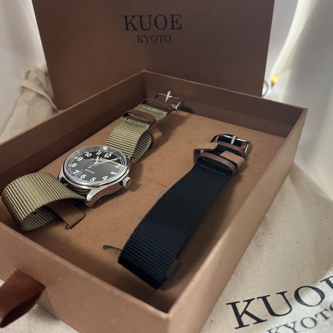 KUOE TOKYO 自動巻 ブラック 替ベルト付 箱付 90002 希少 画像4