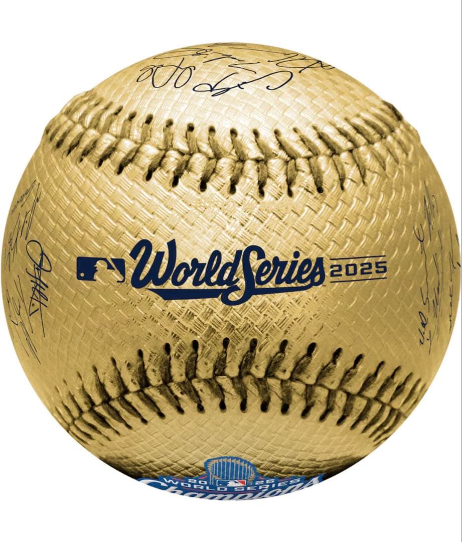 ドジャース 2025年ワールドシリーズ優勝記念ボール ゴールド ドジャース 2025年ワールドシリーズ優勝記念ボール ゴールド