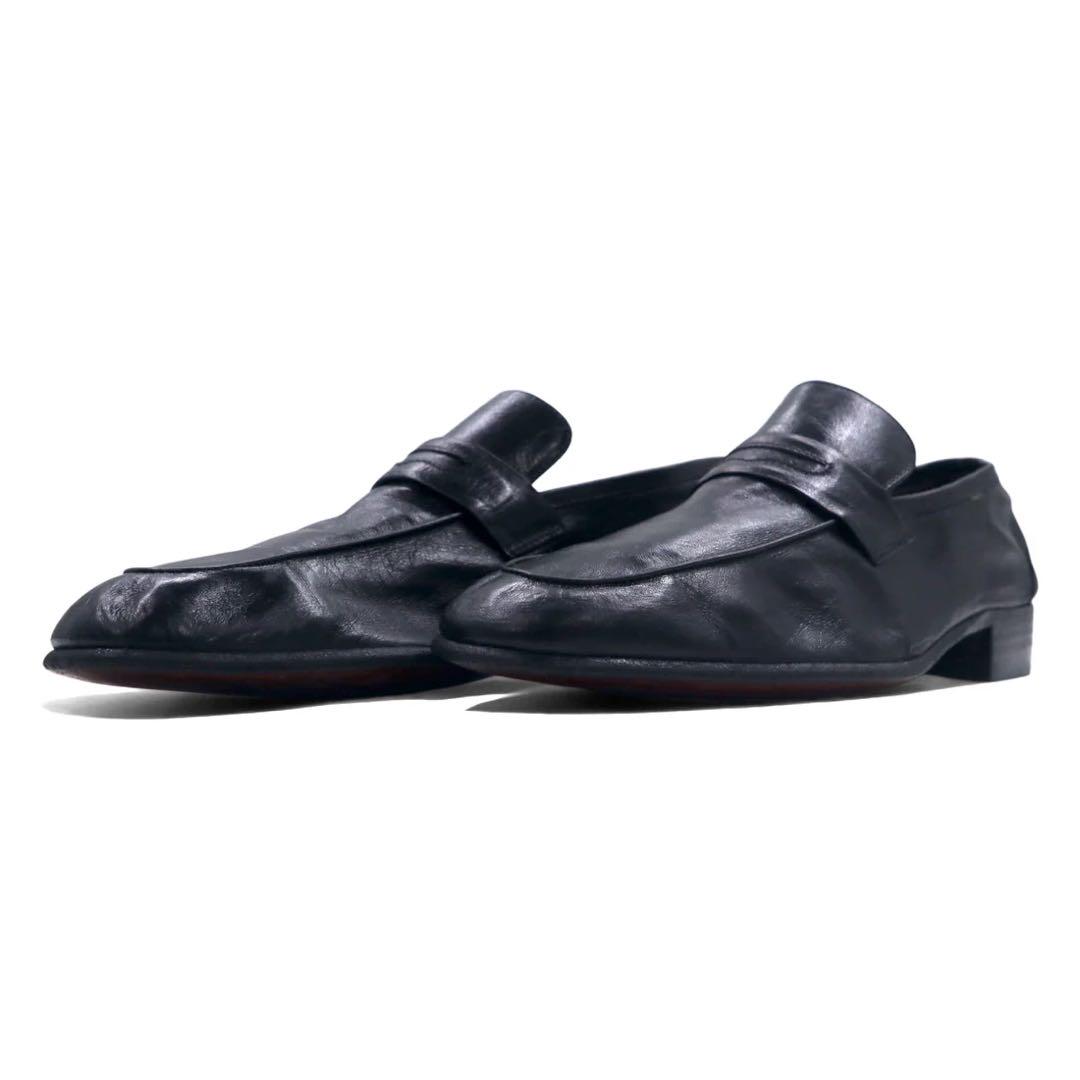 靴 Vintage 70s Italy Made Leather Loafers