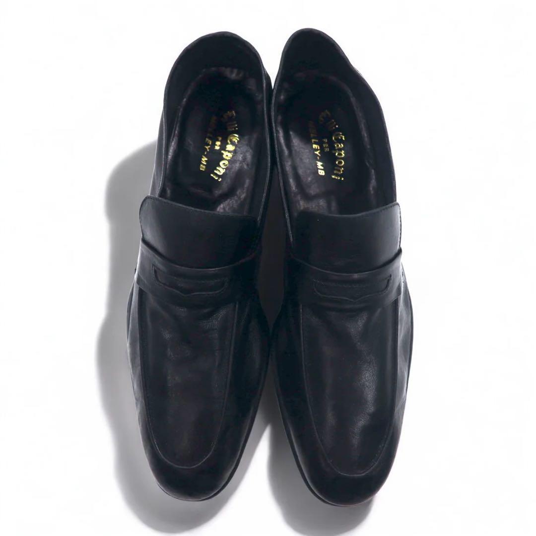 靴 Vintage 70s Italy Made Leather Loafers