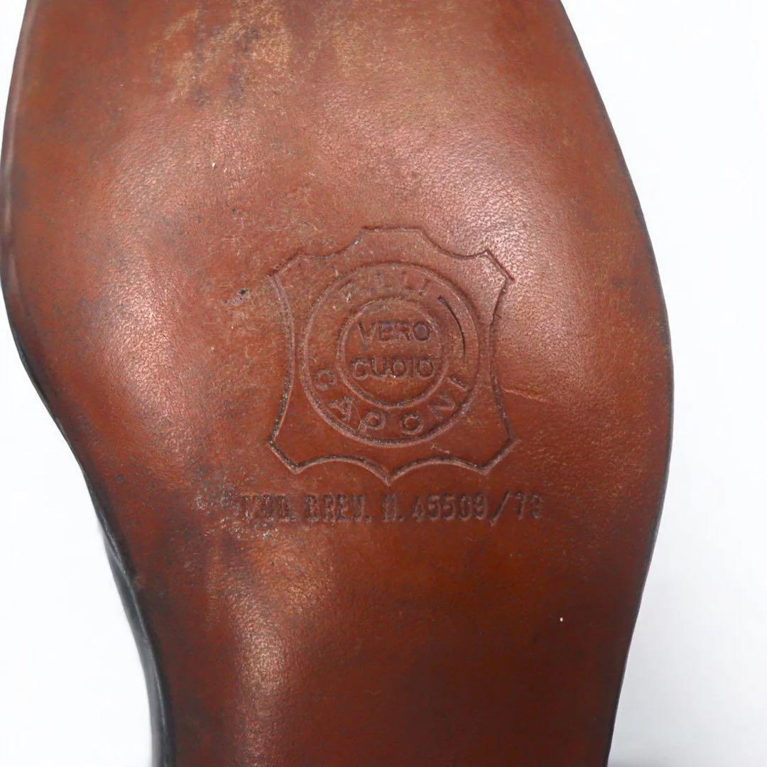 靴 Vintage 70s Italy Made Leather Loafers