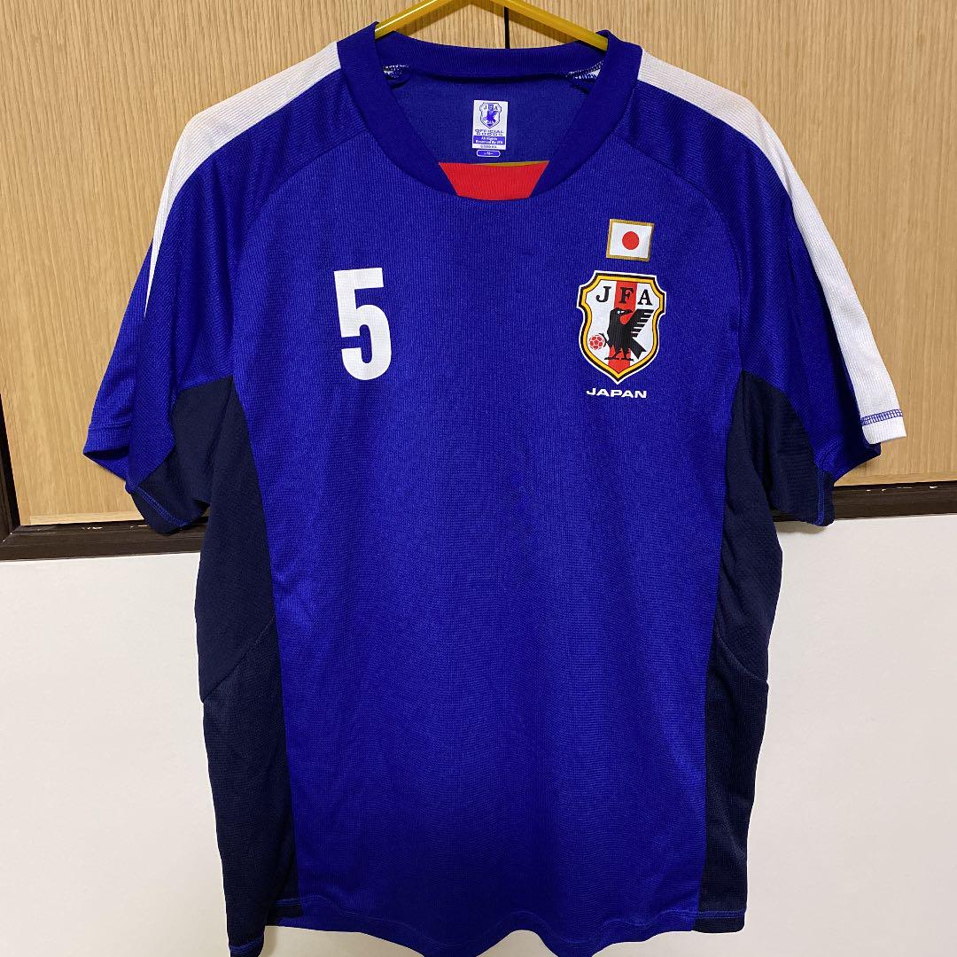 【在庫あり】 ユニフォーム 日本代表 Tシャツ メルカリ - 5番 M メンズ 長友佑都 ウェア