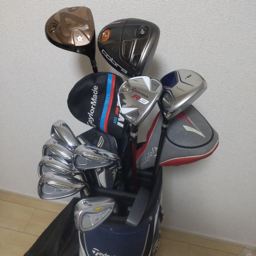 ゴルフクラブセット一式 右利き テーラーメイドなど ゴルフクラブセット一式 右利き テーラーメイドなど