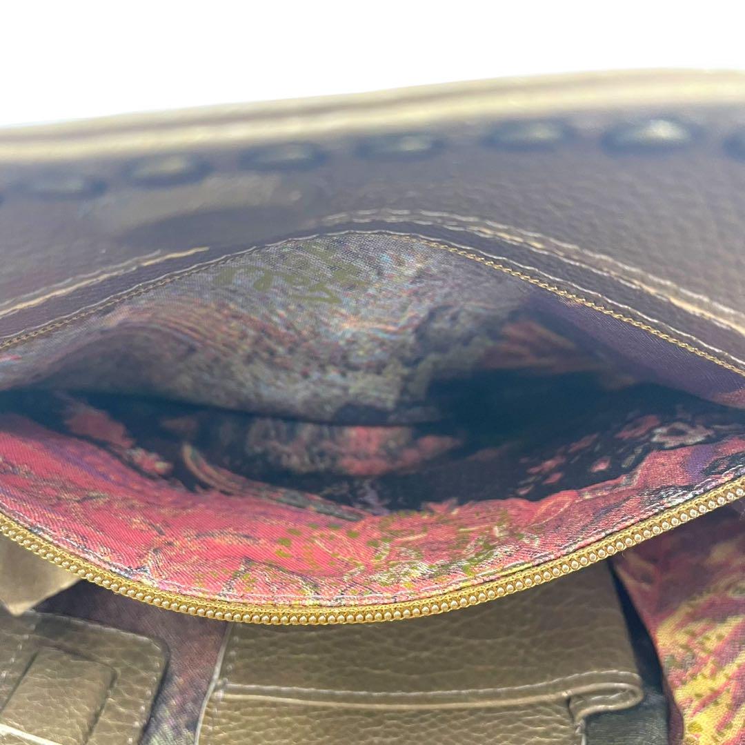 美品 タグ付き カルロスファルチ トートバッグ スタッズ