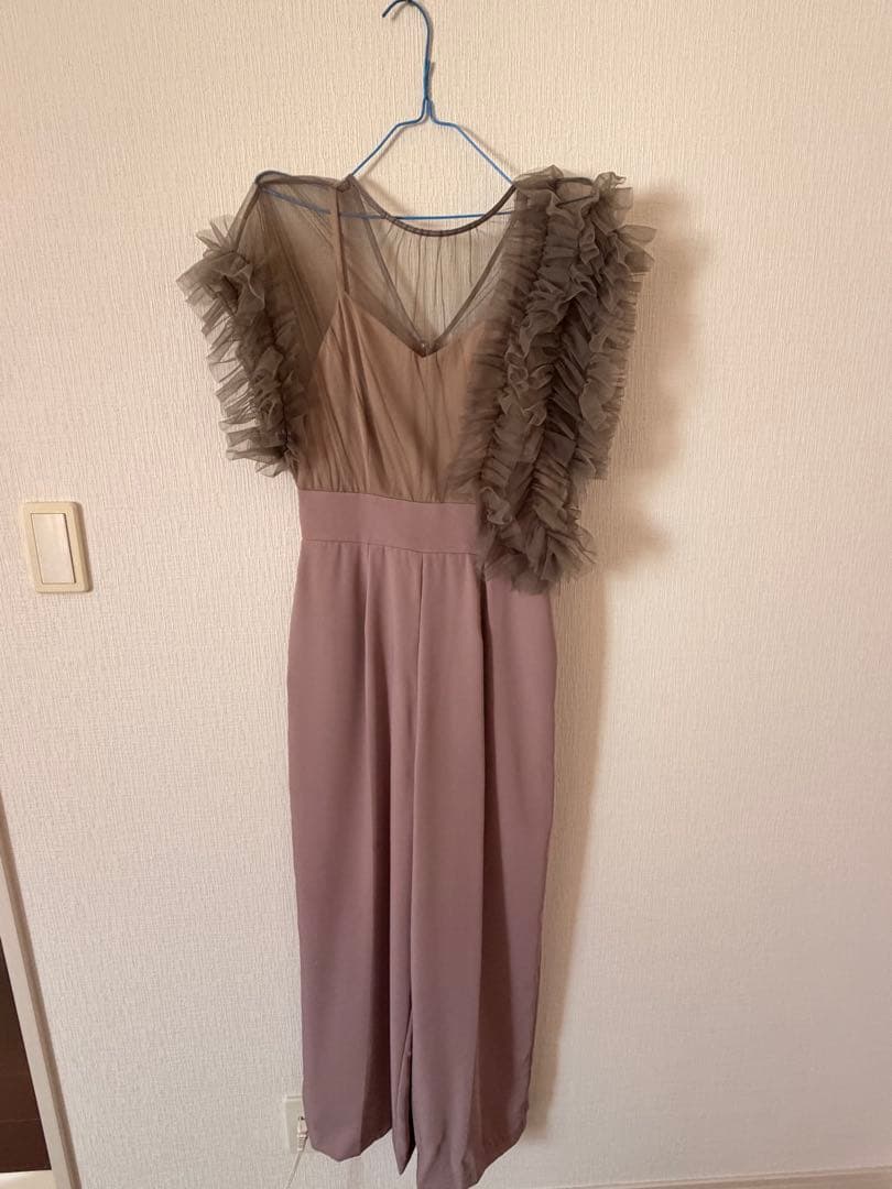 フリル付き薄いピンクパーティードレスM・Lagunamoon