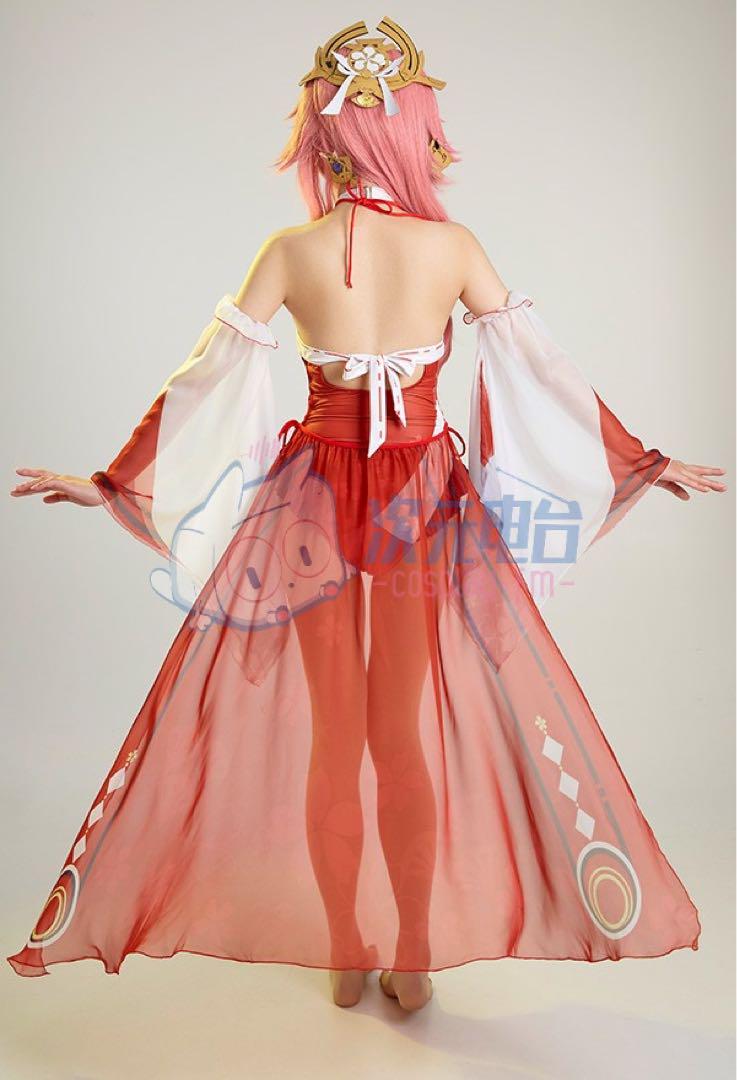 Uwowo 原神 八重神子 水着 コスプレ衣装 ウィッグ追加可 - メルカリ