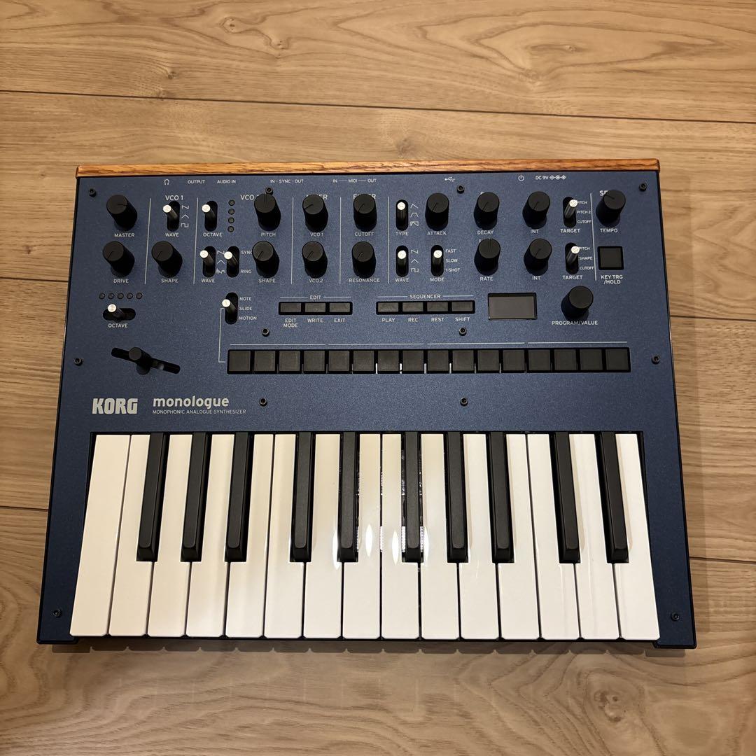 KORG monologue ブルー アナログシンセサイザー 25鍵 - メルカリ