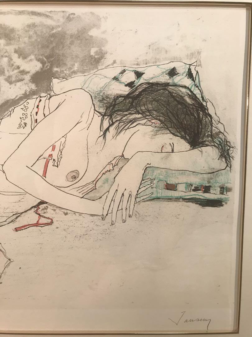 ジャンセン　「LE  SOMMEIL」　リトグラフ　直筆サイン・エディション有り