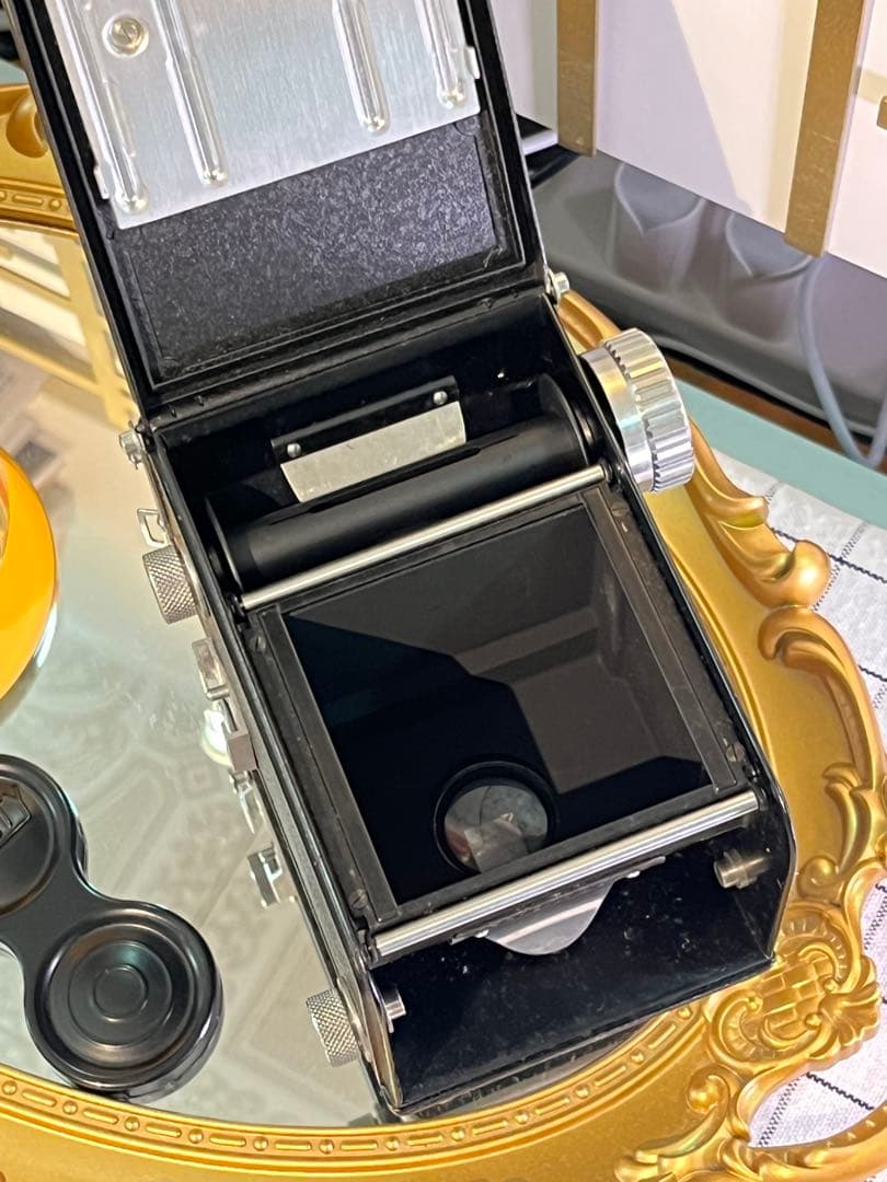 美品☆BEAUTYFLEX 二眼レフ☆革ケース外箱付 レトロ装飾美