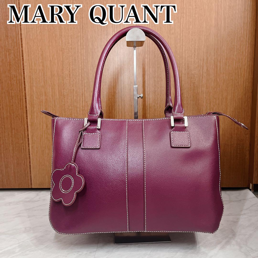 年末のプロモーション特価！ 極美品】MARY メルカリ - チャーム付 レザートートバッグ QUANT バッグ