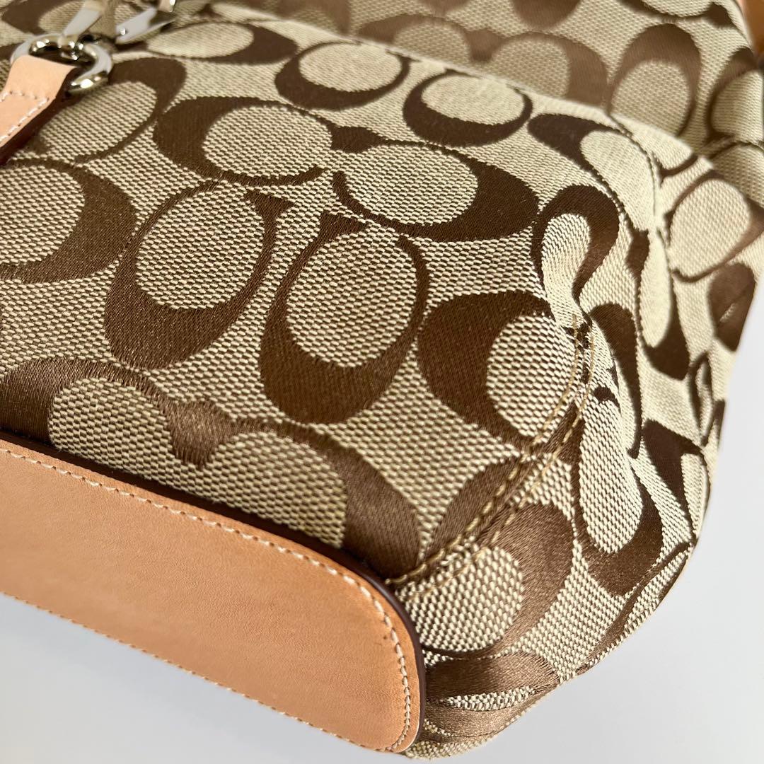 極美品 コーチ ワンショルダーバッグ キャンバス ホースビット y2k