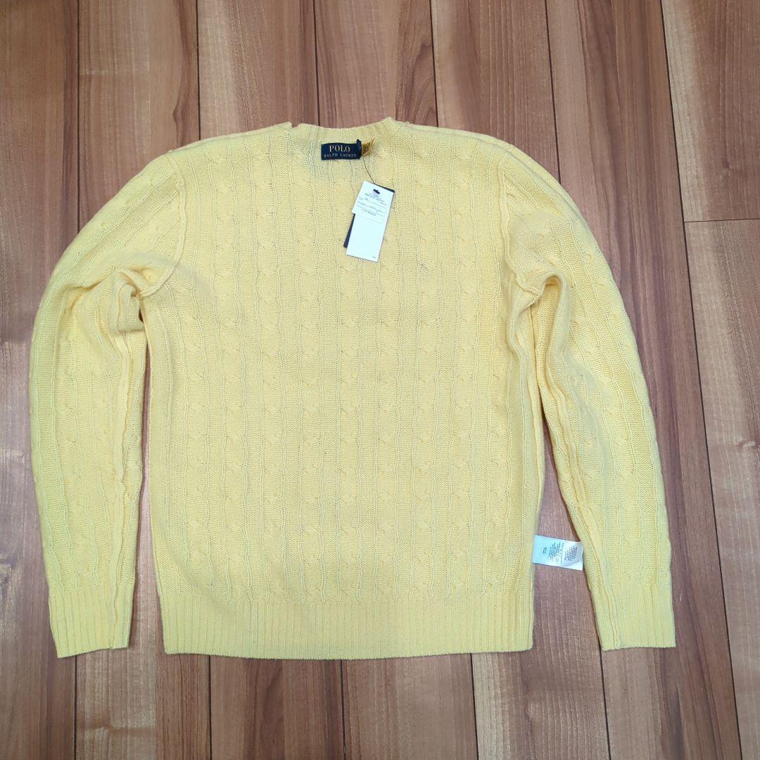 Polo Ralph Lauren イエロー ケーブルニットセーター