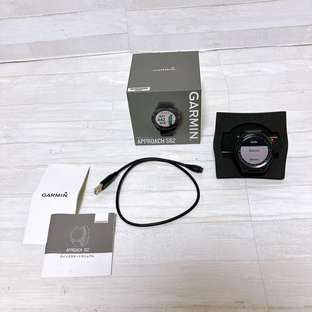 GARMIN APPROACH S62 ブラック GPSゴルフナビ 腕時計 美品