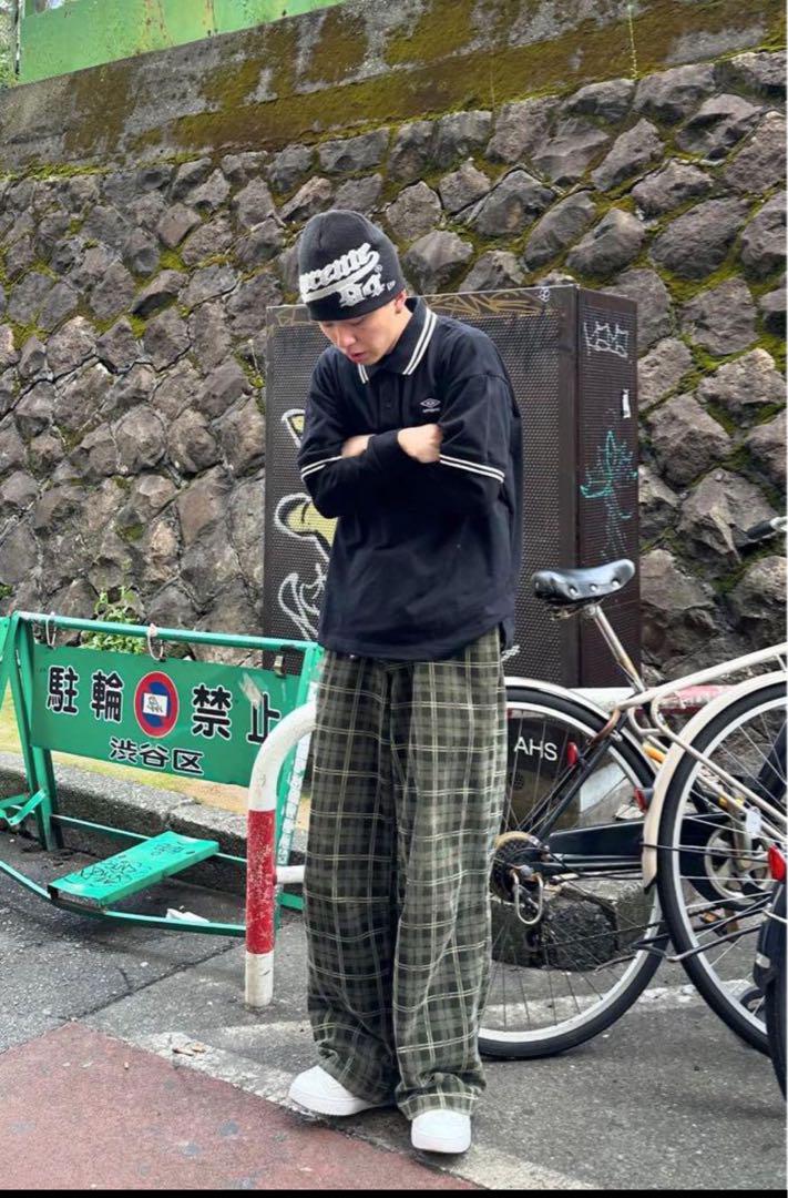 完売 かつきくん着用 jaded london デニム ウエスト34 チェック柄