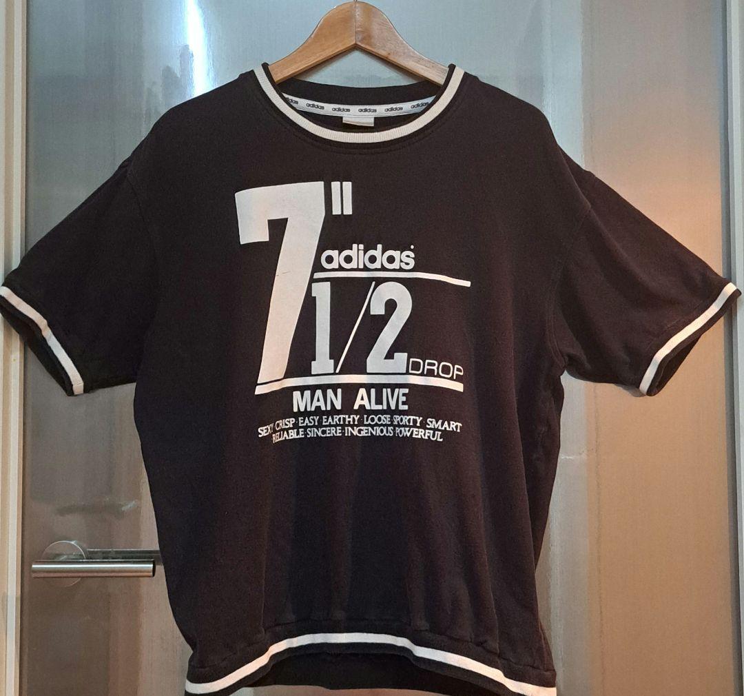 80s後期 デサント製 adidas 半袖スウェット レア物！