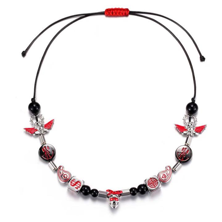 サルーテ EVAE Ice Mob Smiley Angel Necklace