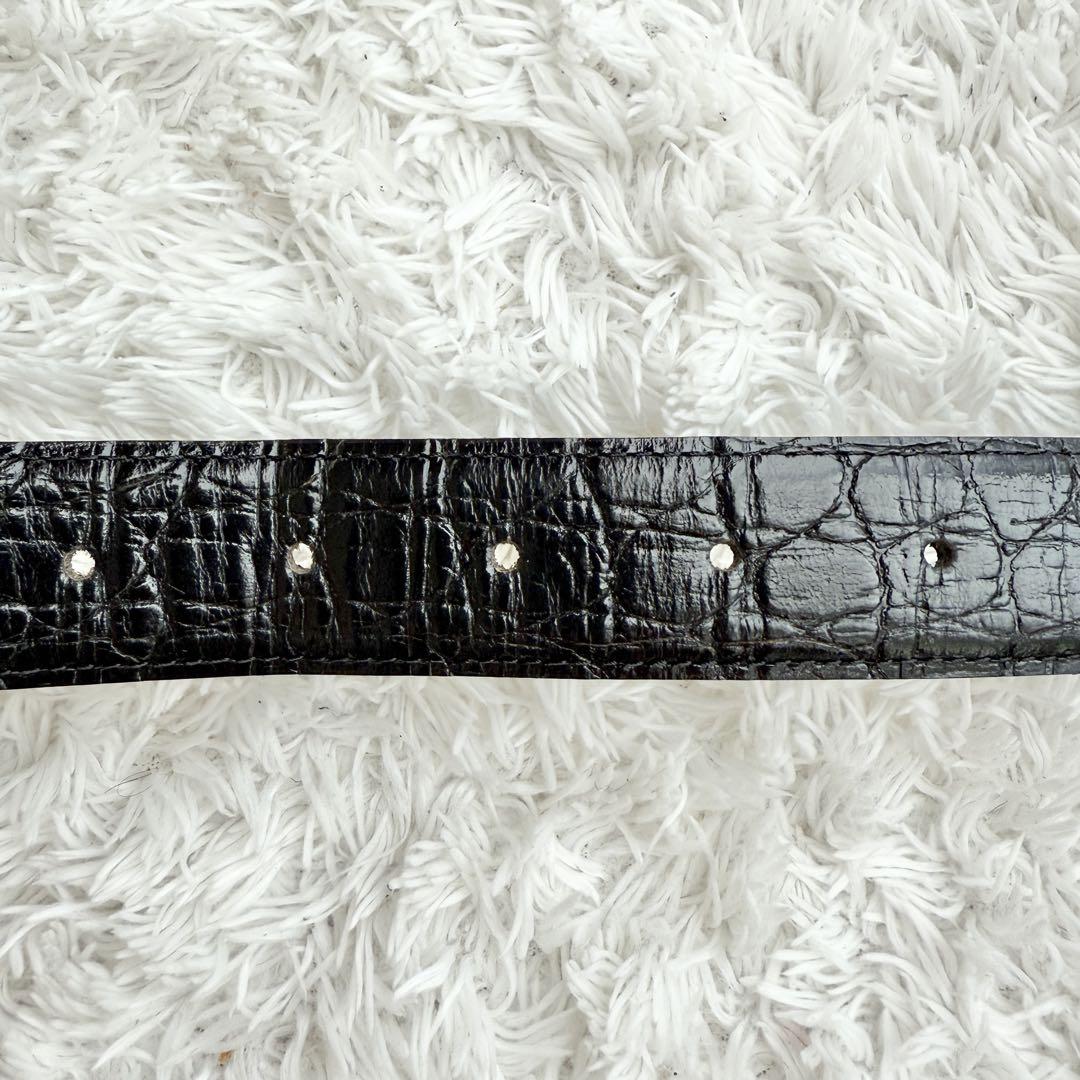 【極美品】ジャンニヴェルサーチ 3連 メデューサ ベルト ブラック