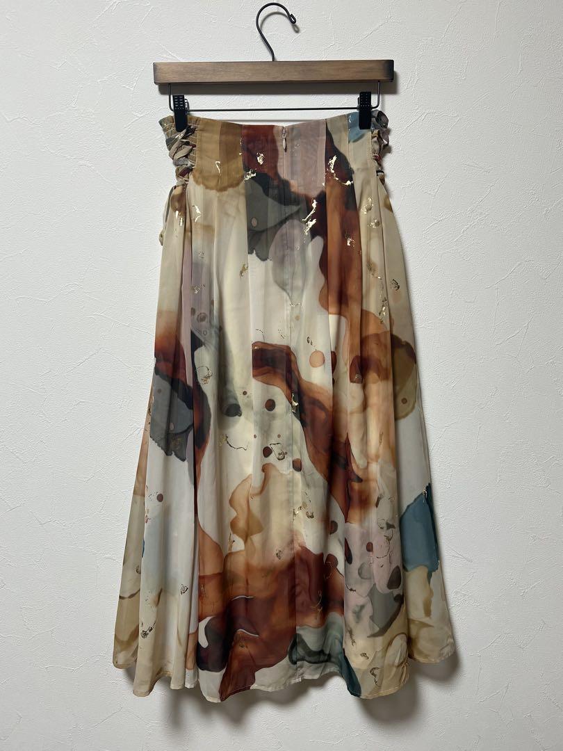 AMERI　アメリ　UNDRESSED AMELIA INK ART SKIRT